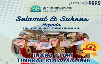 JUARA 1 LOMBA TARI TINGKAT KOTA MALANG